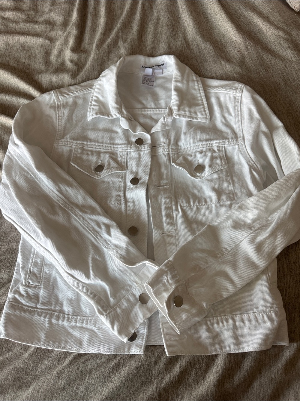 American Apparel White Denim Jacket - Women's